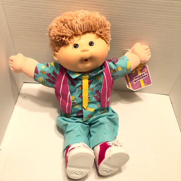 VTG 1990 CABBAGE PATCH KIDS Happy BIRTHDAY CPK